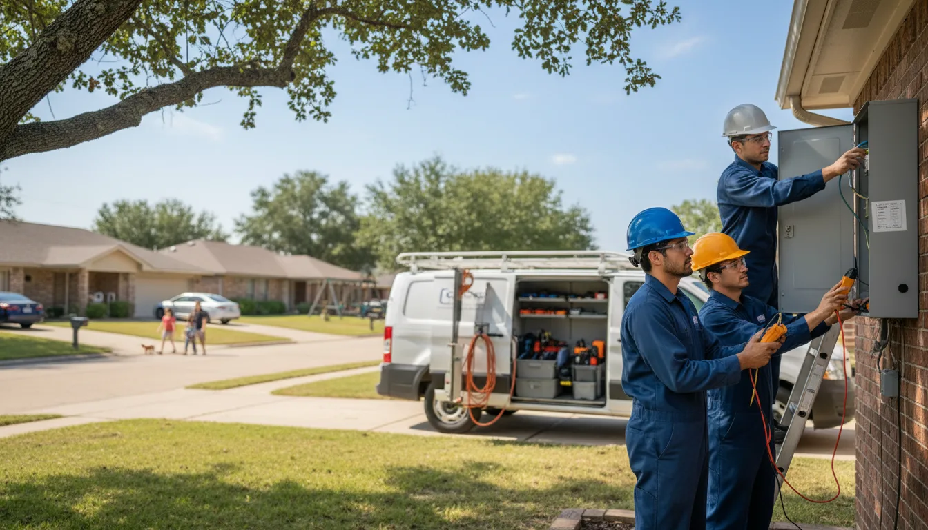 Certified electrician providing emergency electrical services in Leigh, NE